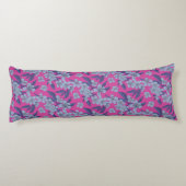 Coussins Longs Oreiller Fleuris Rose Gras (Dos)