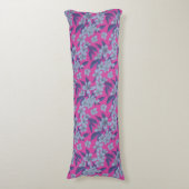 Coussins Longs Oreiller Fleuris Rose Gras (Devant (Vertical))