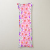 Coussins Longs Oreiller Fleurs Rose Violet (Dos (Vertical))