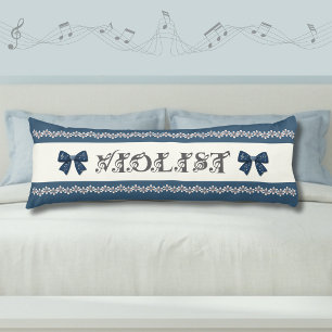 Coussins Longs Oreiller géant de chambre musicale à décor de viol
