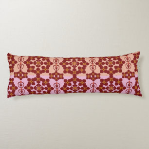 Coussins Longs Oreiller géométrique à motif ethnique – Rouge Bour