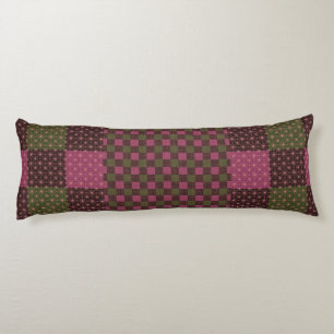 Coussins Longs Oreiller géométrique à motif ethnique – Rouge Bour