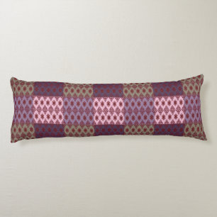 Coussins Longs Oreiller géométrique à motif ethnique – Rouge Bour