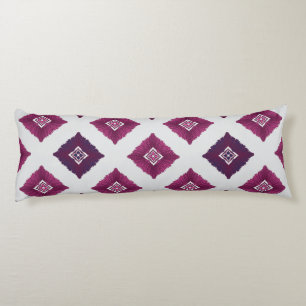 Coussins Longs Oreiller géométrique à motif ethnique – Rouge Bour