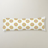 Coussins Longs Oreiller gingham à pois, corps blanc (Dos)