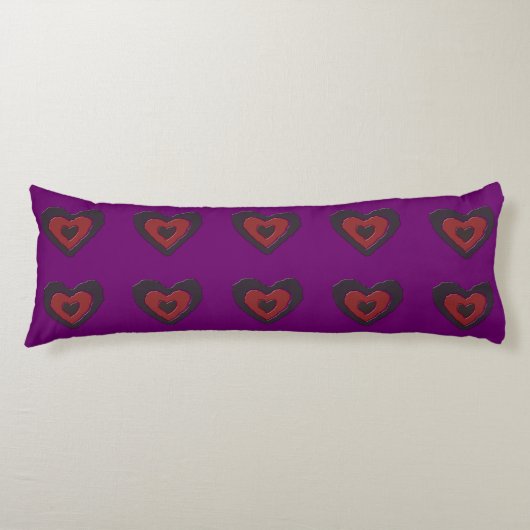 Coussins Longs Oreiller gothique coeur qui fond (Devant)
