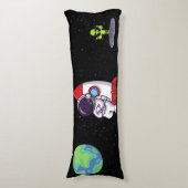 Coussins Longs Oreiller jetable Cute Astronaut & Alien Space (Devant (Vertical))