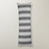 Coussins Longs Oreiller latéral ondulé - Noir et blanc (Dos (Vertical))