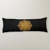 Coussins Longs Oreiller Mandala Doré Luxe Décoratif (Dos)