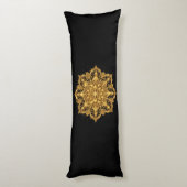 Coussins Longs Oreiller Mandala Doré Luxe Décoratif (Dos (Vertical))