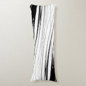 Coussins Longs Oreiller moderne noir et blanc (Devant (Vertical))
