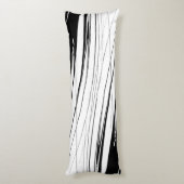 Coussins Longs Oreiller moderne noir et blanc (Dos (Vertical))