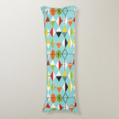 Coussins Longs Oreiller Motif Arlequin Retro (Devant (Vertical))