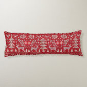 Coussins Longs Oreiller nordique de Noël brodé (Dos)