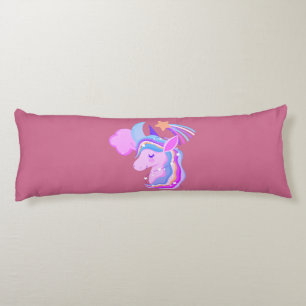 Coussins Longs Oreiller pour corps arc-en-ciel rose et bleu Unico