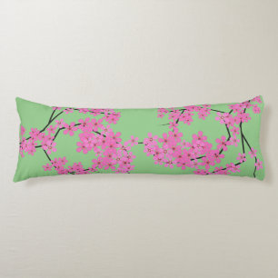 Coussins Longs Oreiller pour corps de design en fleurs de cerisie