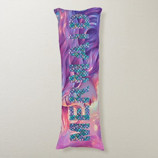 Coussins Longs Oreiller pour corps de sirène (Devant (Vertical))