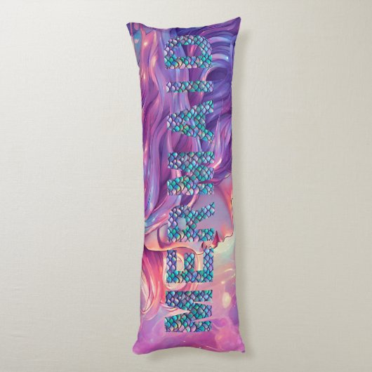 Coussins Longs Oreiller pour corps de sirène (Dos (Vertical))