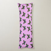 Coussins Longs Oreiller pour corps d'impression à papillon rose e (Dos (Vertical))