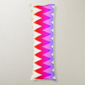 Coussins Longs Oreiller pour corps d'impression Chevron multicolo (Devant (Vertical))