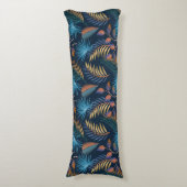 Coussins Longs Oreiller pour corps d'impression de palmes tropica (Devant (Vertical))