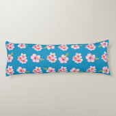 Coussins Longs Oreiller pour corps d'impression rose et bleu (Dos)