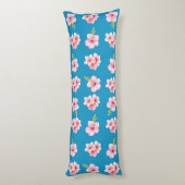 Coussins Longs Oreiller pour corps d'impression rose et bleu (Dos (Vertical))