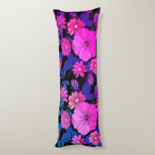 Coussins Longs Oreiller pour corps d'impression rose et violet (Dos (Vertical))