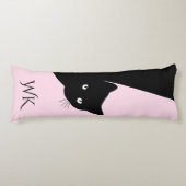Coussins Longs Oreiller Sly Black Cat Monogram (Devant)