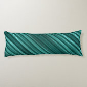 Coussins Longs Oreiller Turquoise à corps vert rayé Regal (Dos)