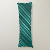 Coussins Longs Oreiller Turquoise à corps vert rayé Regal (Devant (Vertical))
