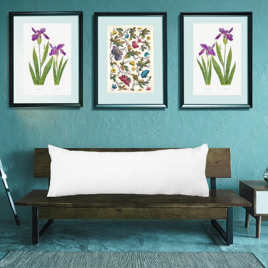 Coussins Longs Oreiller uni couleur blanche Plain