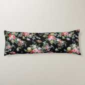 Coussins Longs Oreiller Vintage noir (Dos)