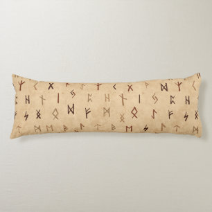 Coussins Longs Oreillers de carrosserie Runes