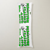 Coussins Longs Oreillers de corps d'Halloween grisâtre (Devant (Vertical))