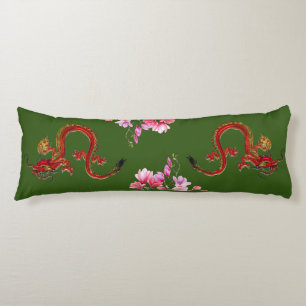 Coussins Longs Oreillers de corps Oreillers de dragon asiatique