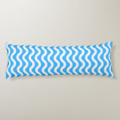 Coussins Longs Oreillers de surf Violet Bleu Vagues (Dos)