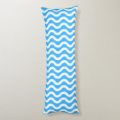Coussins Longs Oreillers de surf Violet Bleu Vagues (Dos (Vertical))