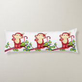 Coussins Longs Oreillers du corps animal des singes rouges (Dos)