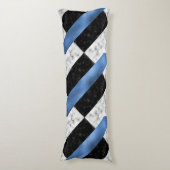 Coussins Longs Oreillers en marbre bleu/gris (Devant (Vertical))