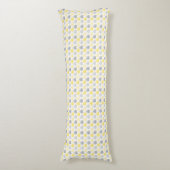 Coussins Longs Oreillers Motif Jaune et Gris pour le corps (Devant (Vertical))