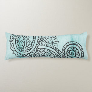 Coussins Longs Oreillers pour corps Motif Turquoise