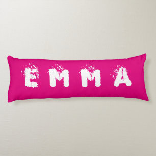Coussins Longs Oreillers pour corps rose EMMA