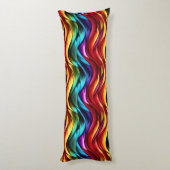 Coussins Longs Oreillers pour fourrure arc-en-ciel amusant (Dos (Vertical))