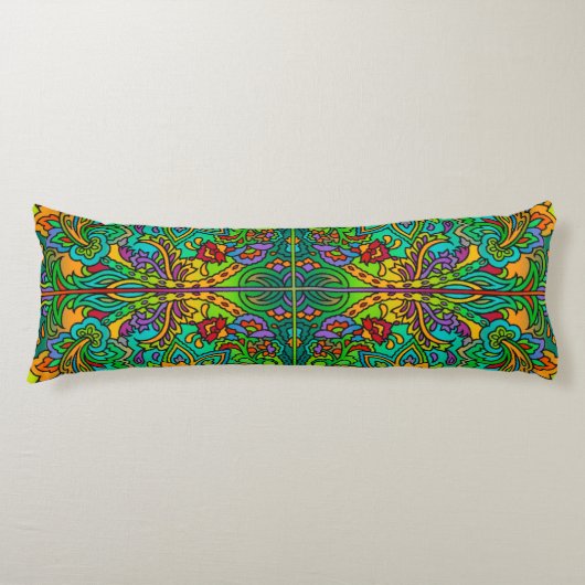 Coussins Longs Oriental Motif Aquarelle V + vos idées (Devant)