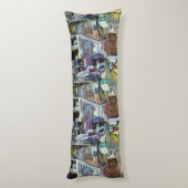 Coussins Longs Où est le Fish Head Curry ? Singapour (Dos (Vertical))