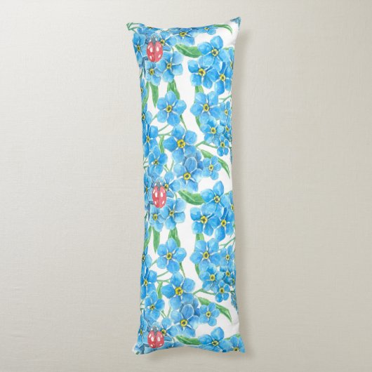 Coussins Longs Oublie-moi pas un motif sans soudure (Dos (Vertical))