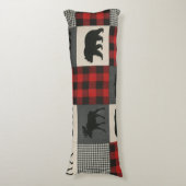 Coussins Longs Ours Cabine Russe Ours Patchwork Corps Oreille (Devant (Vertical))