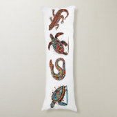 Coussins Longs Outback Earth Spirits, art autochtone (Devant (Vertical))