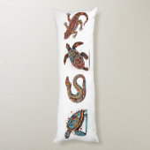 Coussins Longs Outback Earth Spirits, art autochtone (Dos (Vertical))